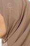 Micro Plain - Mørk Taupe One-Piece Hijab