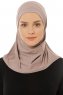 Micro Plain - Steingrå One-Piece Hijab