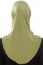 Micro Plain - Olivengrønn One-Piece Hijab