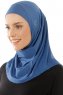 Micro Plain - Indigo One-Piece Hijab