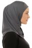 Micro Plain - Antrasitt One-Piece Hijab