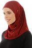 Micro Plain - Bordeaux One-Piece Hijab