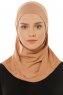 Micro Plain - Karamell One-Piece Hijab