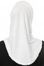 Micro Cross - Hvit One-Piece Hijab