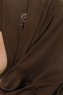 Micro Cross - Brun One-Piece Hijab