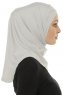 Micro Cross - Lysegrå One-Piece Hijab
