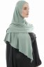 Ajda - Grønn Hijab Med Glidelås