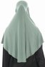 Ajda - Grønn Hijab Med Glidelås