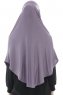 Roxelana - Mørk Lilla Lang Al Amira Hijab