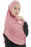 Roxelana - Mørk Rosa Lang Al Amira Hijab