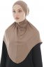 Sefa - Mørk Taupe One-Piece Al Amira Hijab