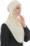 Ebrar - Lys Beige Crepe Chiffon Al Amira Hijab