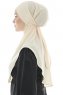 Ebrar - Lys Beige Crepe Chiffon Al Amira Hijab