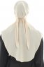 Ebrar - Lys Beige Crepe Chiffon Al Amira Hijab