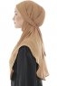 Ebrar - Camel Crepe Chiffon Al Amira Hijab