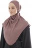 Ebrar - Plomme Crepe Chiffon Al Amira Hijab