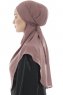 Ebrar - Plomme Crepe Chiffon Al Amira Hijab