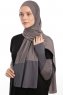 Azize - Mørk Grå Pro Scarf Sport Hijab Set