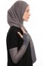 Azize - Mørk Grå Pro Scarf Sport Hijab Set