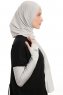 Azize - Lysegrå Pro Scarf Sport Hijab Set