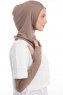 Bayda - Mørk Taupe Pro Sport Hijab Set