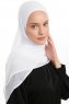 Eylem - Hvit One Piece Chiffon Hijab
