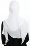 Eylem - Hvit One Piece Chiffon Hijab