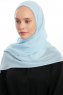 Eylem - Lyseblå One Piece Chiffon Hijab