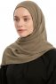 Eylem - Olivengrønn One Piece Chiffon Hijab