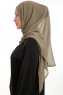 Eylem - Olivengrønn One Piece Chiffon Hijab