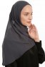 Eylem - Antrasitt One Piece Chiffon Hijab