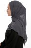 Eylem - Antrasitt One Piece Chiffon Hijab