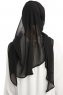 Sahar - Svart One Piece Chiffon Hijab