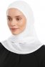 Sahar - Hvit One Piece Chiffon Hijab