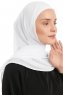 Sahar - Hvit One Piece Chiffon Hijab