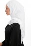 Sahar - Hvit One Piece Chiffon Hijab