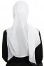 Sahar - Hvit One Piece Chiffon Hijab