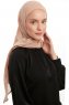 Sahar - Beige One Piece Chiffon Hijab