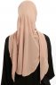 Sahar - Beige One Piece Chiffon Hijab