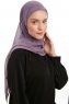 Sahar - Mørk Lilla One Piece Chiffon Hijab
