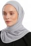 Sahar - Lysegrå One Piece Chiffon Hijab
