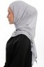 Sahar - Lysegrå One Piece Chiffon Hijab