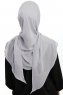 Sahar - Lysegrå One Piece Chiffon Hijab