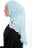 Sahar - Lyseblå One Piece Chiffon Hijab