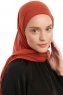Sahar - Mursteinsrød One Piece Chiffon Hijab