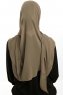 Sahar - Olivengrønn One Piece Chiffon Hijab