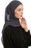 Sahar - Antrasitt One Piece Chiffon Hijab