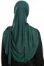 Vesile - Mørk Grønn One-Piece Hijab