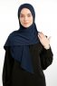 Nermin - Marineblå Sandy Scarfs Hijab