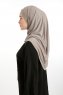 Nermin - Mørk Taupe Sandy Scarfs Hijab